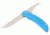 EKA Fish Blade, LT Blue PROFLEX Handle, Plain w/Sheath EKA-745008