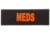 Eleven 10 1x3 Med Name Tape Patch, Orange - E10-7003-MEDS-BLK/ORG