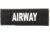 Eleven 10 1x3 Med Name Tape Patch, White Glow - E10-7003-AIRWAY-BLK/GLO