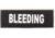 Eleven 10 1x3 Med Name Tape Patch, White Glow - E10-7003-BLEEDING-BLK/GLO