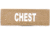 Eleven 10 1x3 Med Name Tape Patch, White Glow - E10-7003-CHEST-CYT/GLO