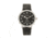Elevon Northrop Leather-Band Watch, Charcoal/Black, ELE110-2