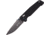 Elite Tactical 8in Folding Knife, 3,5 in, 8Cr13 Stainless Steel, Drop Point, Not Serrated, Black, ET-1016DB-SO