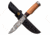 Elk Ridge ER-200-14MP Fixed Blade Knife, 5.75in, 3CR13 Stainless Steel, Normal, Damascus Pattern Blade, Maple Wood Handle, Maple, ER-200-14MP