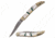 Elk Ridge ER-952MPC Manual Folding Knife, 2.25in, 3CR13 Stainless Steel, Toothpick, Steel Blade, Nickle/Pearl/Stone, ER-952MPC