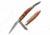 Elk Ridge ER-953BR Manual Folding Knife, 2.5in, 3CR13 Stainless Steel, Spey, Steel Blade, Nickle/Resin, ER-953BR
