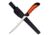 Elk Ridge Fixed Blade, 12.5in, Stainless Steel Blade, Orange/Black Rubber With Two Tone Rubber Injection Handle ER-541