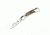 Elk Ridge Folding Blade, 2.25in, Stainless Steel Blade, Stag &amp; Burl Wood Insert Handle, ER-127MSW