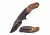 Elk Ridge Folding Blade, 3.5in, Stainless Steel Blade, Grey Outdoor Camo Coated Nylon Fiber Handle ER-A006GC