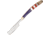 Elk Ridge Folding Razor Red White Blue Folding Knife, 3Cr13 stainless blade, Red, white, and blue synthetic handle, ER-955AF