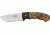 Elk Ridge Hunter Fixed Blade Knife 3.5in, 3.5in, Stainless Blade, Burl Wood Handle ER128