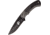 Elk Ridge Knife, 8in Overall, 4in Black 3Cr13 SS Drop Point, Black Pakkawood Handle, SS Bolster, Brown Leather Sheath, ER-200-09BK
