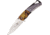 Elk Ridge LED Linerlock A/O Camo Folding Knife,3in,Stainless Steel,Standard Edge,Satin,Camo,Synthetic Handle ERA157CA