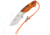 Elk Ridge Professional Drop Point Hunter Knife, Orange camo EP004OC