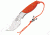 Elk Ridge Professional Fixed Blade Knife, Orange EP002OR