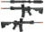 EMG Black Rain Ordnance BRO SPEC15 Licensed AR-15 Airsoft AEG Rifle, CQB, Black, Large, KA-EMG-AG-197-BK