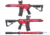 EMG F-1 Firearms PDW AR15 eSilverEdge Airsoft AEG Training Rifle, 3G Style 2, RS3, Red, UPDW-R