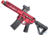 EMG F-1 Firearms PDW AR15 eSilverEdge Airsoft AEG Training Rifle, 3G Style 2, RS3, Red, UPDW-R