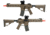 EMG Helios Knights Armament Licensed SR-16E Mod2 MLOK Airsoft AEG Rifle, CQB, Tan, Large, AR-074E
