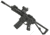 EMG Knights Armament Airsoft PDW M2 Gas Blowback Airsoft Rifle, 400FPS, Co2 Magazine, Black, Large, GR-KAA-PDW-L-BK-CO2