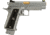 EMG Salient Arms International 2011 DS Airsoft Training Weapon, 4.3 w/Green Gas Mag, 30 Round, Silver, SA-DS0201 4.3 GG