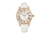Empress Xenia Automatic Leather-Band Watch, White, EMPEM2604