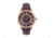 Empress Xenia Automatic Leather-Band Watch, Purple, EMPEM2605