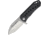 EOS Orca S Framelock CF Folding Knife, 3in Stonewash Cpm S35Vn SS Modified Tanto Blade, Pocket Clip, Carbon Fiber Front Handle With Stonewash Titanium Back Handle, ORCA-CF