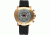 Equipe Grille Watches - Men's - 54mm Case, Quartz Movement, Black/Rose Gold, One Size, EQUE209