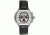 Equipe E713 Dash Mens Watch - Black Leather Strap, White/Back Dial