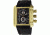 Equipe Ev407 Corvette Z06 Mens Watch - Black Strap, Gold Case, Black Dial