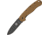 Esee Avispa Framelock Br/Blk D2 Folding Knife,3.5in,D2 Tool Steel,Standard Edge,Black EDP Coated,Coyote Brown,GFN Handle BRK1302CBB