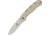 Esee Avispa Framelock Tan D2 Folding Knife,3.5in,D2 Tool Steel,Standard Edge,Stonewash,Desert Tan,GRN Handle BRK1302DT