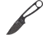 Esee Izula Oxide Knife, 6.25in Overall, 2.63in Black Oxide Coated 1095Hc Steel Blade, One-Piece, Clip Plate Attachment For Sheath, Black Molded Plastic Sheath, IZULA-B-BO