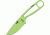 Esee Izula Venom Green Fixed Blade Knife, 2.5in, Drop Point, Skeletonized Handle ESIZVG