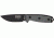 Esee Mdl 3 Stnd Edge Fxd Knife, 3.75in, Black Steel, Black Hdl,Pommel, Brown Sheath,plate RC3PMB