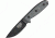 Esee Mdl 3 Stnd Edge Fxd Knife, 3.75in, Carbon Steel Stnd Edge Blde, Black Micarta Hdl,Pommel, Black Sheath ES3PBMB