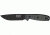 Esee Mdl 4 Plain Edge Fxd Knife, 4.5in, Black Carbon Steel Stnd Edge Blde, Black Micarta Hdl,Sheath,Clip Plate RC4P