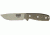 Esee Mdl 4 Plain Edge Fxd Knife, 4.5in, Desert Tan Steel, OD Green Canvas Micarta Hdl,pommel, Sheath, Clip plate ES4PMBDT