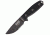 ESEE Model 3 Black G-10 Serrated, with lanyard cord ES3MILSBLK