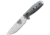 Esee Model 4 S35VN Gray G10 Knife, 4.5 stonewash finish S35VN stainless drop point b, Black and gray sculpted G10 handle, ESEE-4PS35VNO2