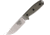 Esee Model 4 S35VN Micarta Knife, 4.5 stonewash finish S35VN stainless drop point b, Green linen micarta handle, ESEE-4PS35V