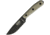 Esee Model 4 Traditional Knife, 9in Overall, 4.5in Black Powder Coated 1095Hc Steel Drop Point, Green Canvas Micarta Handle, Black Kydex Sheath, ESEE-4HM-K
