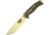 Esee Model 6 Fixed Blade Tan Knife, 5.25 desert tan powder coated 1095HC steel blade, Black and coyote brown 3D machined G10 handle, 6PDT-005