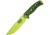 Esee Model 6 Fixed Blade Venom Knife, 5.25 green powder coated 1095HC steel blade, Black and green 3D machined G10 handle, 6PVG-007