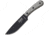Esee Model 6 With Modified Handle Knife, 11in Overall, 6in Black Powder Coated 1095Hc Steel Drop Point, Green Canvas Micarta Handle, Black Leather Sheath, ESEE-6HM