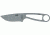 Esee zula Fixed Blade Knife, 2.75in, Drop Point, Skeletonized Handle ESISPC