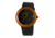 Eviga Cf3709 Cirkle Mens Watch - Black Band, Orange Bezel