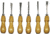 Excel Blades 56009 Deluxe Woodcarving Set, 5.75in Overall, Wood Handle - Straight, Curved, Skewed and V-shaped Chisels, 56009