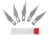 Excel Blades No 11 Double Honed Blade 5pk Fixed Blade Knife, Pack Of Five #11 Double Honed Carbon Steel Blade, Fits All Standard Light To Medium Duty Craft Knives Including Xacto, 20011